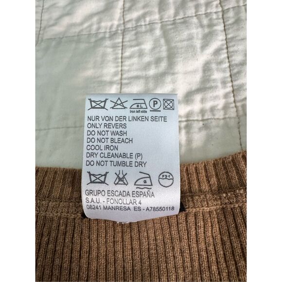 Escada Y2K Wool Cashmere Silk‎  Tank Top Shirt 34 Small Vtg Goddess Core - Picture 8 of 9